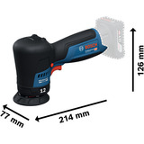 Bosch Professional Akku-Poliermaschine GPX 12V-77 Professional solo, 12Volt blau/schwarz, ohne Akku und Ladegerät