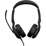 Jabra Evolve2 50 , Headset schwarz, UC, Bluetooth 5.2, USB-C und USB-A, Stereo