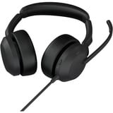Jabra Evolve2 50 , Headset schwarz, UC, Bluetooth 5.2, USB-C und USB-A, Stereo