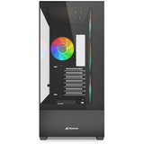 Sharkoon AK6 RGB  , Tower-Gehäuse schwarz, Tempered Glass x 2