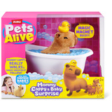 ZURU Pets Alive - Mommy Capybara and Baby Surprise, Spielfigur 