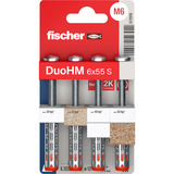 fischer Hohlraumdübel DuoHM 6x55 S TX  4 Stück, mit Panhead-Schraube