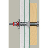 fischer Hohlraumdübel DuoHM 6x55 S TX  4 Stück, mit Panhead-Schraube