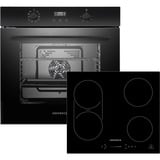 Respekta ASET7006600I, Backofen-Set schwarz