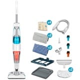 Rowenta Dampfstaubsauger Clean & Steam Multi RY8544, Dampfreiniger weiß/blau, 1.700 Watt