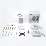 Scythe Mugen 6 Dual Fan White ARGB Edition, CPU-Kühler weiß, 120 mm