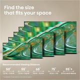 Hisense ULED 75E8S MiniLED , QLED-Fernseher 189 cm (75 Zoll), schwarz/dunkelgrau, UltraHD/4K, Triple Tuner, Subwoofer, 144Hz Panel
