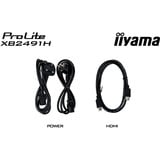 iiyama ProLite XB2491H-B1, LED-Monitor 60.5 cm (23.8 Zoll), schwarz (matt), FullHD, IPS, HDMI, DP, ergonomischer Standfuß, 120Hz Panel