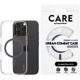 PanzerGlass Urban Combat Case, Handyhülle transparent/blau, iPhone 16 Pro, MagSafe