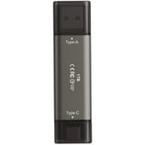 Team Group X2 MAX 1 TB, USB-Stick titan/schwarz, USB-A, USB-C