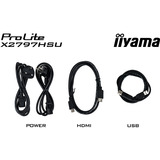 iiyama ProLite X2797HSU-B1, LED-Monitor 68.6 cm (27 Zoll), schwarz (matt), FullHD, IPS, HDMI, DP, USB-Hub, Lautsprecher, 120Hz Panel