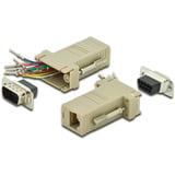 Digitus RS 232 Adapter beige, DSUB9 Stecker auf RJ45 Buchse