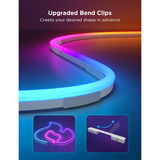 Govee Neon Strip Light, LED-Streifen weiß, 4 Meter, schwarz