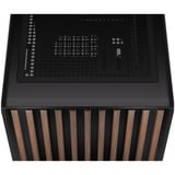 Krux Helio, Tower-Gehäuse schwarz/holz, Tempered Glass