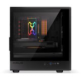 Krux Helio, Tower-Gehäuse schwarz/holz, Tempered Glass