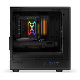 Krux Helio, Tower-Gehäuse schwarz/holz, Tempered Glass