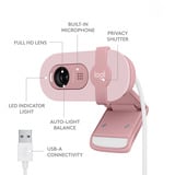 Logitech BRIO 100, Webcam hellrosa