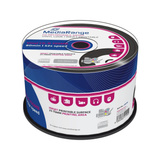 MediaRange CD-R 700 MB, CD-Rohlinge 52fach, 50 Stück, bedruckbar, Vinyl-Opt.