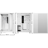 be quiet! Light Base 500 LX, Tower-Gehäuse weiß, Tempered Glass x 2