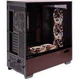 Antec Flux Pro Noctua Edition, Tower-Gehäuse schwarz/holz, inkl. NA-FH1 Lüfter-Hub