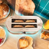 Cecotec Langschlitz-Toaster Shine&Toast Extra Double edelstahl, 1.400 Watt, für 4 Scheiben Toast