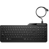 HP 400 Backlit Wired Keyboard, Tastatur schwarz, DE-Layout, Plunger