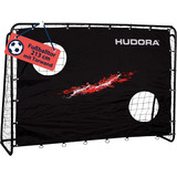 HUDORA Fußballtor Trainer mit Torwand schwarz, Motiv Goal