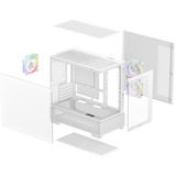 DeepCool CG380 3F , Tower-Gehäuse weiß, Temepered Glass x 2
