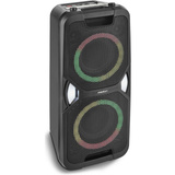 Medion Life PE-1 Pure Partylautsprecher schwarz, Bluetooth, UKW Radio, Lichteffekte, Karaoke