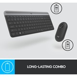 Logitech MK470 Slim Combo, Desktop-Set graphit, DE-Layout, Scherenmechanik