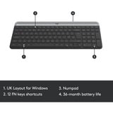 Logitech MK470 Slim Combo, Desktop-Set graphit, DE-Layout, Scherenmechanik