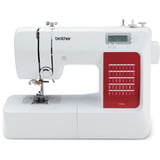 Brother Computernähmaschine CS10s weiß/weinrot