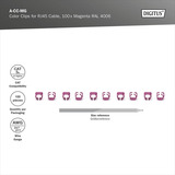Digitus Farbclips für Patchkabel - Magenta, Abdeckung magenta