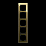 Busch-Jaeger Abdeckrahmen fünffach, Abdeckung gold, Retail