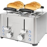 ProfiCook Toaster PC-TA 1252 edelstahl, 1.500 Watt, für 4 Scheiben Toast
