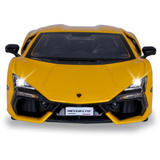Jamara Lamborghini Revuelto Diecast, Modellfahrzeug gelb, Maßstab 1:24, inkl. Knopfzellen
