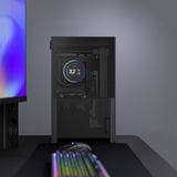 NZXT H2 Flow , Tower-Gehäuse schwarz, Tempered Glass