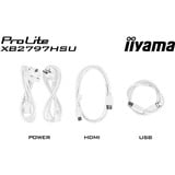 iiyama ProLite XB2797HSU-W1, LED-Monitor 68.6 cm (27 Zoll), weiß (matt), FullHD, IPS, HDMI, DP, USB-Hub, erg. Standfuß, 120Hz Panel