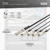 Digitus 40G QSFP+ zu 4XSFP+ Direct Attach Kabel 5m 