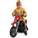 Jamara Ride-on Motorrad Power Bike, Kinderfahrzeug rot, 6V