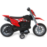 Jamara Ride-on Motorrad Power Bike, Kinderfahrzeug rot, 6V