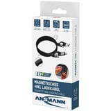 Ansmann Magnetisches 4in1 Ladekabel schwarz, USB-A / USB-C / Lightning