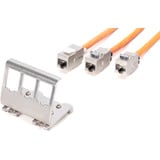 Digitus Hutschienenadapter für 3x Keystone Modul edelstahl