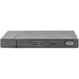 Digitus Universal Travel Docking Station , Dockingstation HDMI, USB, USB-C, VGA, RJ-45, Kartenleser