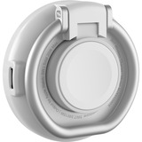  HyperJuice Qi2 2-in-1 Magnetischer Ladeständer, Ladestation weiß/silber