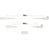 be quiet! IO Cable Kit 30/70-6, Kabel weiß, Erweiterungsset