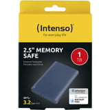 Intenso Memory Safe 1 TB, Externe Festplatte blau, extern, USB-A 3.2 Gen 1 (5 Gbit/s)