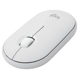 Logitech Pebble Mouse 2 M350s, Maus weiß, Bluetooth, für Windows/macOS/iPadOS/Android/ChromeOS/Linux
