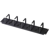 Digitus 19" Kabelrangierpanel mit Stahlbügeln, Kabelführung schwarz, 2HE, für 19" Schränke