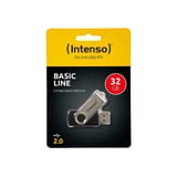 Intenso Basic Line 32 GB, USB-Stick silber/schwarz, USB-A 2.0